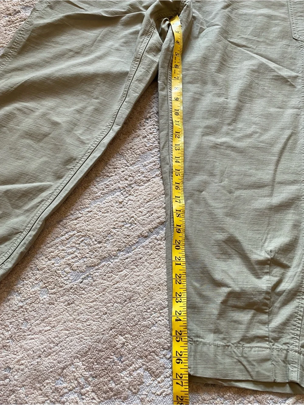 Everlane The Fatigue Barrel Pants Bay Leaf Sage Green Utility Pants Cotton/Linen
